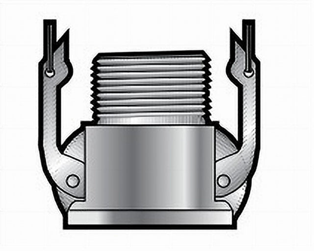 B400FAL 4 Male NPT x Female Cam and Groove Part B Coupler