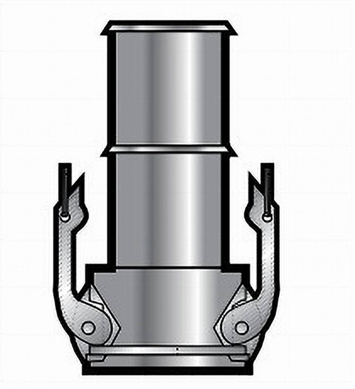 C600FAL 6 Hose Shank x Female Cam and Groove Part C Coupler