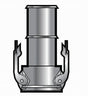 C600FAL 6 Hose Shank x Female Cam and Groove Part C Coupler