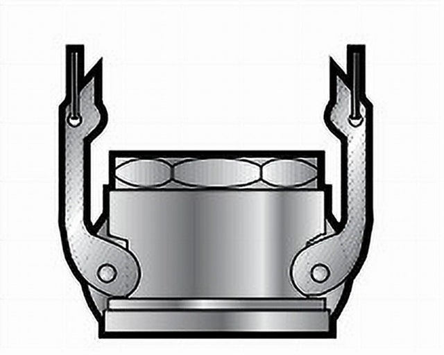 D600FAL 6 Female NPT x Female Cam and Groove Part D Coupler