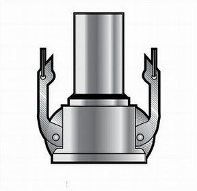 DWS500AL 5 OD Tube x Female Cam and Groove Part DWS Coupler Weld Stub