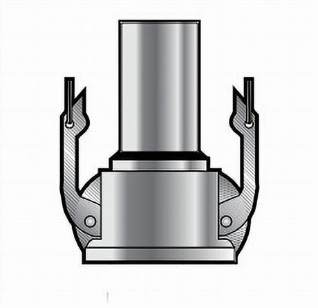 DWS500AL 5 OD Tube x Female Cam and Groove Part DWS Coupler Weld Stub