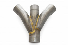 DYL-8161 8 OD x 8 OD 14 Gauge Standard Double Branch 45 Degree