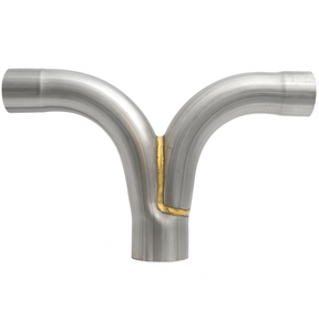 DY-615 6 OD 14 Gauge Standard Radius Double Wye 90 Degree