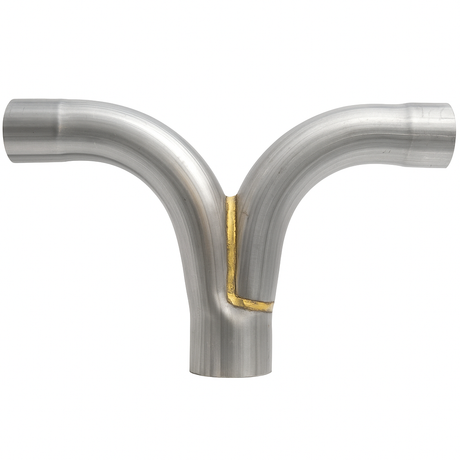 DY-615 6 OD 14 Gauge Standard Radius Double Wye 90 Degree