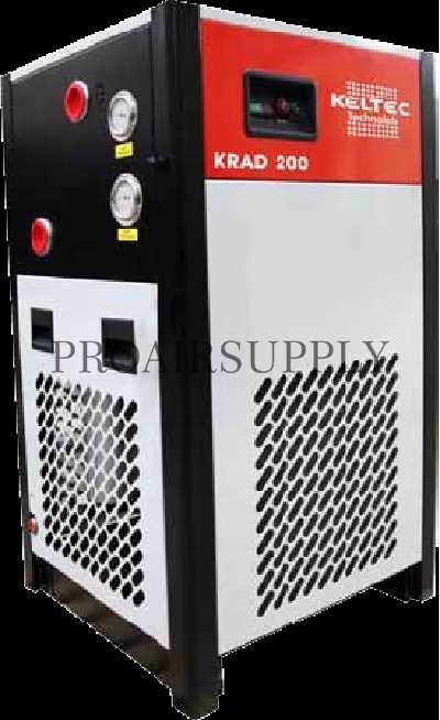 KRAD-250 refrigerated compressed air dryer for lowering the dew point in commercial and industrial air systems