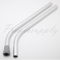 Type 1 29BP Aluminum 1.5 Inch Industrial Central Vacuum Tools Two Piece Double Bend Floor Rod 56 Inches Long