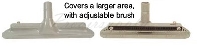Type 1 598 Grey ABS Plastic 1.5 Inch Vacuum Floor Tool VT598B Floor Brush Tool 11 Inches Wide