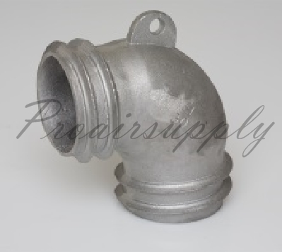 High Temperature Garage Exhaust Hoses 2.5 Inch Aluminum Elbow Accessory