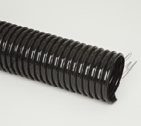 Flex-Tube PE Light weight UV stabilized black polyethylene copolymer hose with black external polyethylene helix