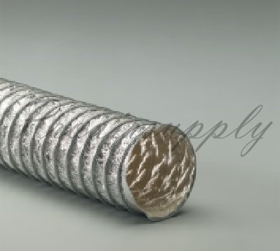 High Temp Hose > 499 F Flex-Lok 1050 ET Hose Flexaust Aluminum Coated Fiberglass Hose