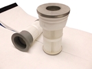 This is an aftermarket reverse pulse jet pleated bag filter cartridge for the brand Donaldson Torit part number P031968-016-210