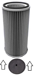 Replacement Dust Collector Box Filter Dimensions 12 X 12 X 17, ACT WT 7, DIM WT 16 for Donaldson Torit 8PP-40765-00